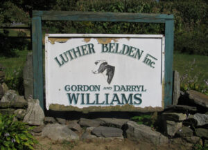 Luther Belden Inc. Farm Sign