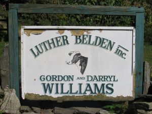 Luther Belden Inc. Farm Sign