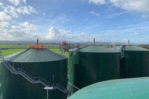 view from a digestor on a dairy