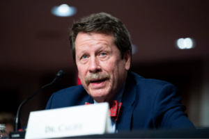 Robert Califf and Wisconsin Senator Tammy Baldwin at a recent Agricultural Appropriations Subcommittee hearing