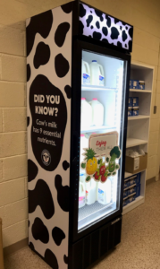Fridge of milk